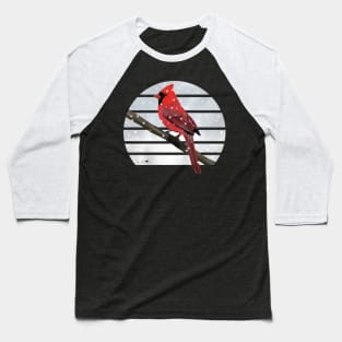 Cardinal Winter Snow Bird Watching Birding Ornithologist Gift Baseball T-Shirt